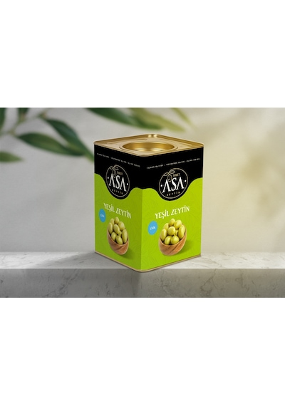 Asa Teneke Çizik Yeşil Zeytin 10 KG