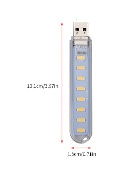 Taşınabilir Mini USB Beyaz LED Lamba 8 Ledli 5730 SMD Kamp Stick Taşınabilir Mini USB Beyaz LED Lamba 8 Ledli 5730 SMD Kamp Stick