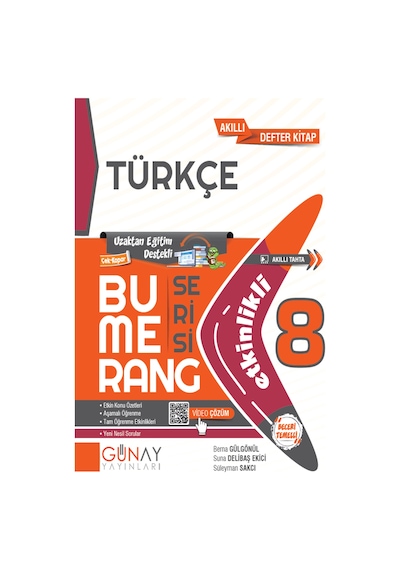 Günay Güncel 8. Sınıf Tüm Dersler Bumerang Ve Zoom Soru Seti