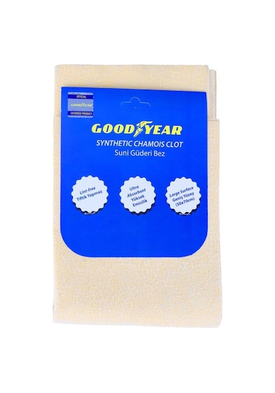 Goodyear Goodyear Oto Yıkama Bez Seti Güderi Bez - Mikrofiber Bez - Yıkama Süngeri
