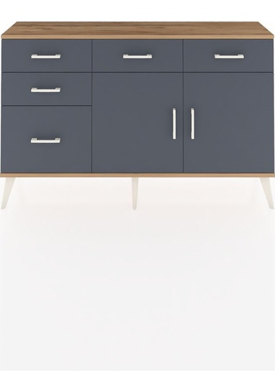 Arges Konsol 2 Raflı 5 Çekmeceli 2 Kapaklı 132x30x83 Çam-antrasit/antrasit Antrasit/antrasit Arges Konsol 2 Raflı 5 Çekmeceli 2 Kapaklı 132x30x83 Çam-antrasit/antrasit Antrasit/antrasit