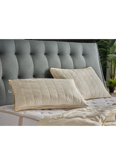 Yün Çift King Size Yorgan Ekru
