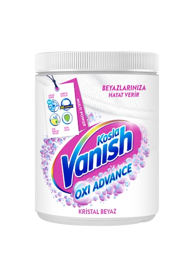 Vanish Kosla Multipower Oxi Advance Beyazlar İçin Leke Çıkartıcı & Deterjan Toz 800 G