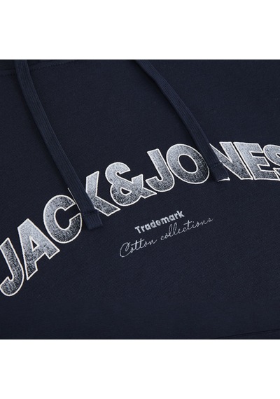 Jack & Jones Erkek Regular Fit Gögüs Baskili Sweatshirt - Avery - 12298451 Lacivert