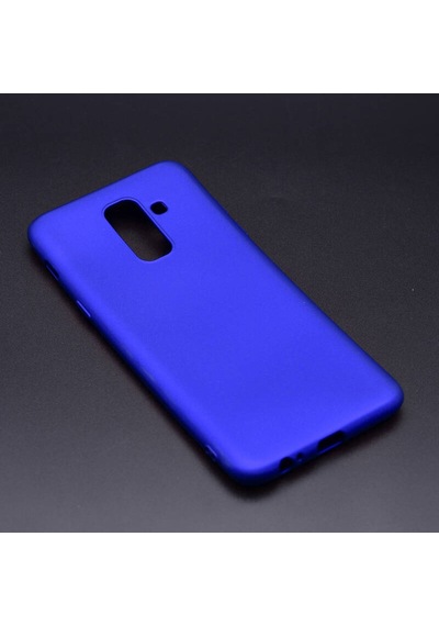 Samsung Galaxy Uyumlu A6 Plus 2018 Kılıf Esneyebilen Şık Sofina Silikon Kapak Lacivert
