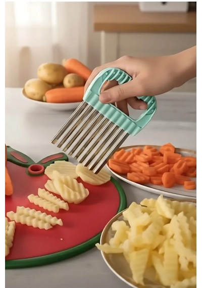 Cips Patates Dilimleyici Sebze Ve Meyve Doğrayıcı Çok renkli