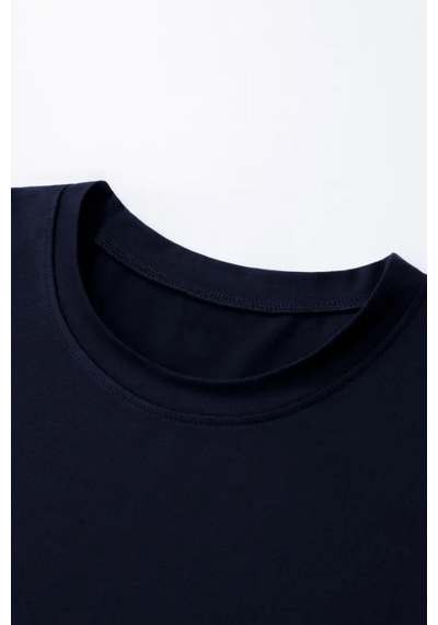 Tarz Cool Erkek Oversize Bisiklet Yaka Baskılı T-shirt Siyah
