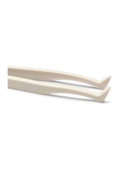 Koodmax Hassas Elektronik Ve El Sanatları Tamir Cımbızı Sert Plastik 11.5cm Dirsek Cımbız Beyaz