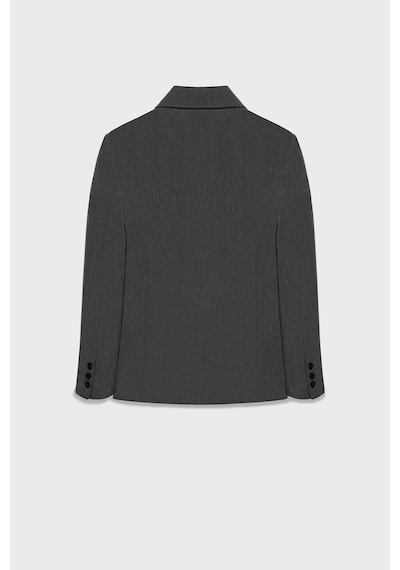 Kadın Antrasit Asimetrik Kruvaze Blazer Antrasit