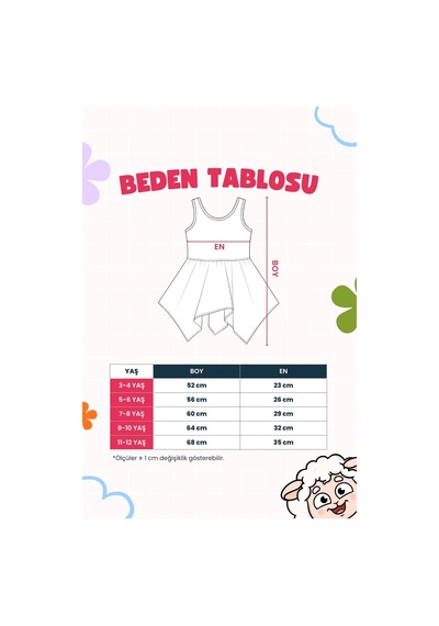 Zuzunga Girl Power Çiçek Desenli Kız Çocuk Mavi Mayo Elbise