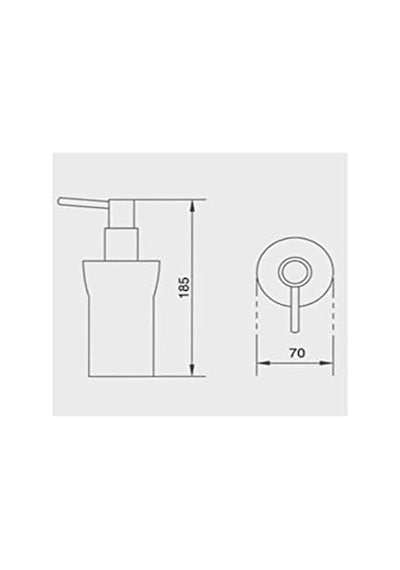 Penta Oval Sıvı Sabunluk 000 Açık Krem
