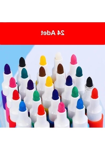 24 Adet Sanatsal Akrilik Boya Kalemi, Kalın Model 0 Colorless Blender