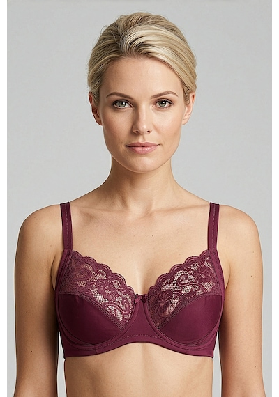 Newbra Kadın Balenli Toparlayıcı Sütyen - Bordo
