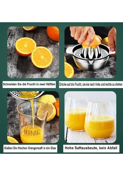 Narenciye Sıkacağı, Paslanmaz Çelik, Hazneli, 400 Ml, Limon, Portakal Ve Narenciye Meyveleri İçin Manuel Meyve Sık Diğer