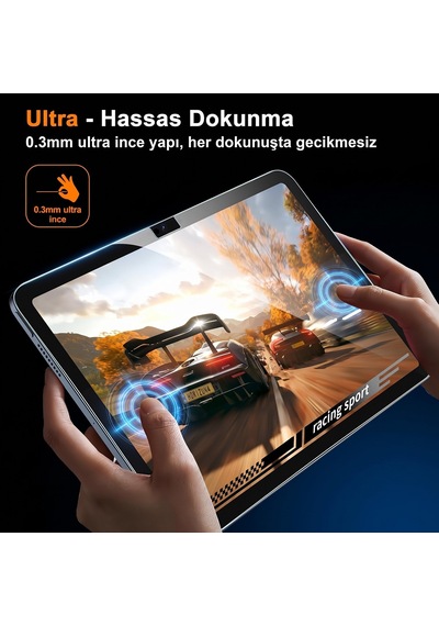 Caseonn Samsung Galaxy Uyumlu Tab S8 Plus Sm-x800/x806/x806b/x806u Esnek Ultra İnce Nano Cam Ekran Koruyucu Şeffaf