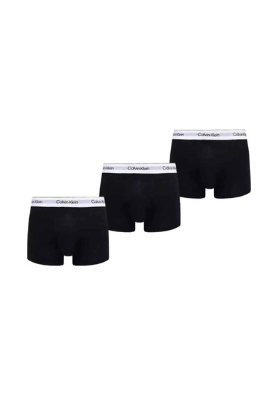 Calvin Klein Erkek Pamuklu Slim Fit Beli Elastik Bantlı 3'lü Siyah Boxer Lv00nb4392-ub1-7909 Siyah