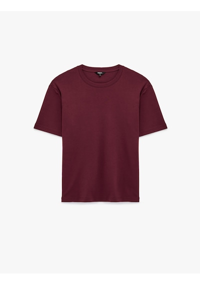 Koton Regular Fit Kısa Kollu Pamuklu Bisiklet Yaka Tişört Bordo 6sam10021mk Bordo Koton Regular Fit Kısa Kollu Pamuklu Bisiklet Yaka Tişört Bordo 6sam10021mk Bordo