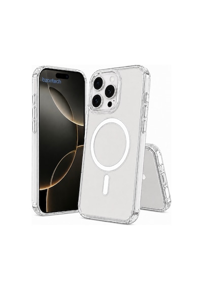 Apple iPhone Uyumlu 16 Pro Max  Yumuşak Magsafe Kablosuz Şarj Destekli Şeffaf Kılıf Kamera İçin Yükseltilmiş Çerçeve