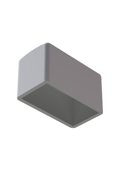 Cateksss 20x40 Mm Dış Profil Pabucu Beyaz - 60 Lı Paket