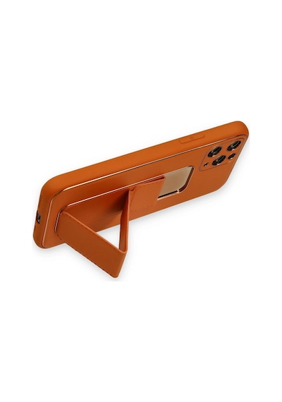 Newface - 376 - Apple Uyumlu iPhone 11 Pro Kılıf Coco Deri Standlı Kapak - Lvsqvr - - Turuncu