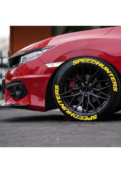 Speedhunter 3D Lastik Yazısı 2.5 Cm Kauçuk Motor Ve Araçlar Için Lastik Sticker