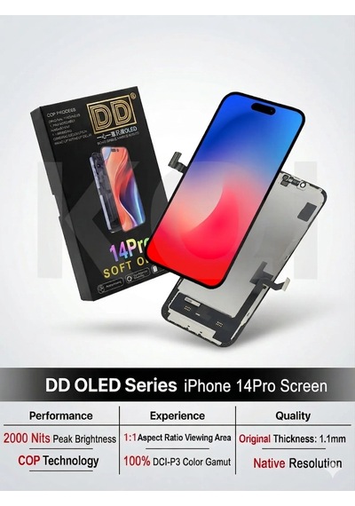 Dd Apple iPhone Uyumlu 14 Pro Soft -oled Ekran