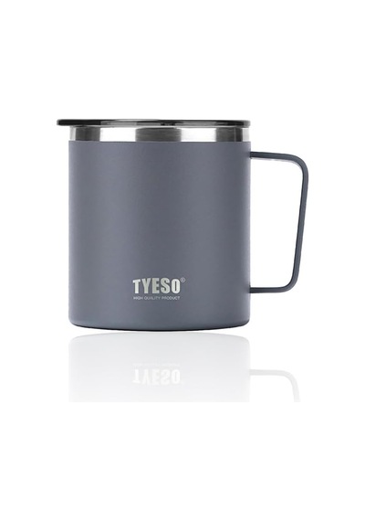 Silviya Mug Vakumlu Paslanmaz Çift Duvarlı Termal Kapaklı 400ml Siyah Diğer