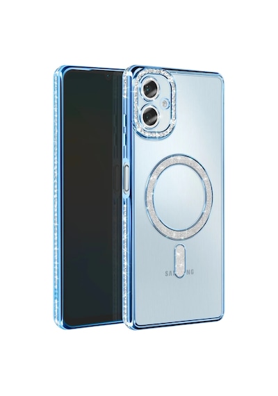 Samsung Galaxy A06 Joke Simli Magneticsafe Kılıf - Mavi 0.2M-Çok Renkli
