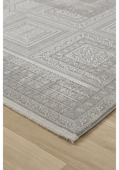 Seyran Halı Gusto 907 Gri Mikro Polyester Makine Halısı