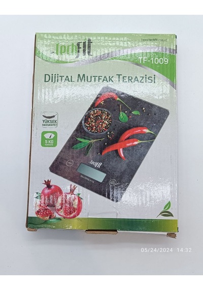 Tf-1009 Çilek Dijital Mutfak Terazisi Hassas Tartım