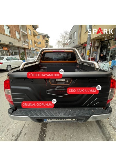 Nissan Navara 2016-2021 Yıl Aralığı Uyumlu Bagaj Kapağı Dodik Siyah
