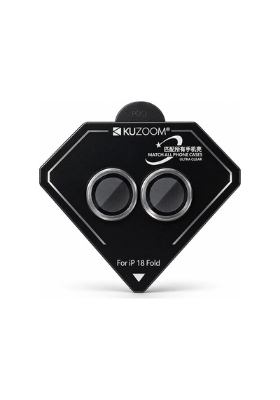 Anti-reflective İphone Duo Katlanabilir Uyumlu Ar+af Titanyum Kamera Lens Koruyucu 2'li Şeffaf Cam