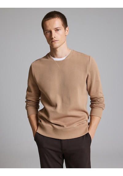 Pierre Cardin Camel Regular Fit %100 Pamuk Bisiklet Yaka Sweatshirt 50331600-vr015