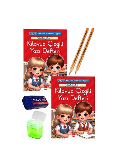 Güzel Yazı Defteri Orta Boy Fatih Jumbo Kurşun Kalem Sınav Silgisi Kalemtraş Yeni Müfredat Standart Klavuz Çizgili