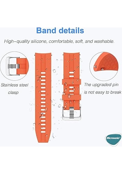 Xiaomi Watch 5 İçin Kordon, Silicone Rapidbands Siyah