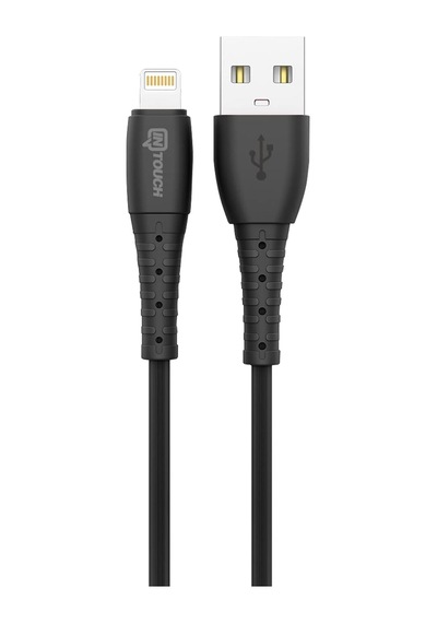 Soft 2.4a Uyumlu Lightning Usb Şarj Ve Data Kablosu, 1 Metre - Siyah