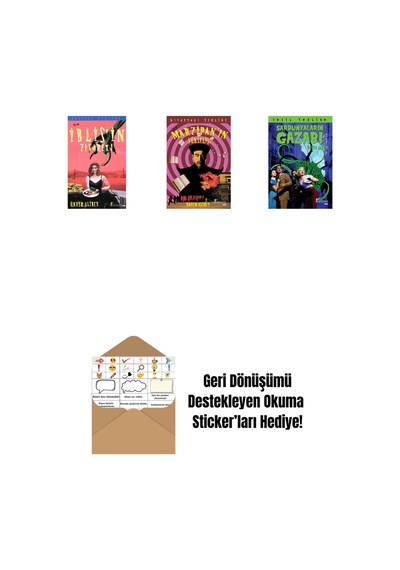 Kanatlı Tehlike Ya Da İblis'in Ziyareti + Marzipan'ın Yükselişi + Sardunyaların Gazabı + Okuma Sticker'ları