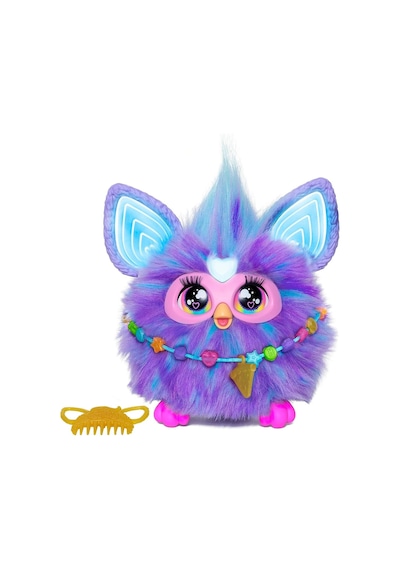 Hasbro Furby Mor, 15 Moda Aksesuarı, İnteraktif Peluş Oyuncaklar