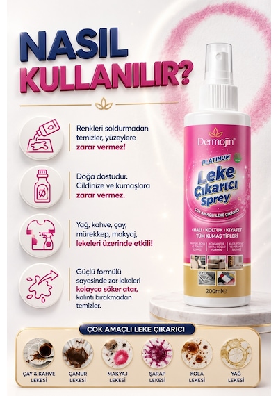 Platinum Çok Amaçlı Leke Çıkarıcı 250 ML
