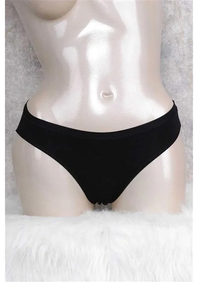 Angbutik Pamuklu Düşük Bel Geniş Bel Lastikli Slip Ten