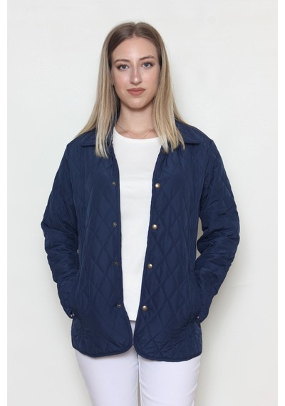 CottonCool Kadın Kapitone Mont Lacivert