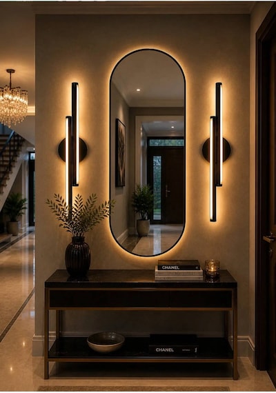 Modern 3 Renk Çift Çubuk Led Duvar Apliği Salon Çocuk Yatak Odası Dekoratif Duvar Apliği Siyah