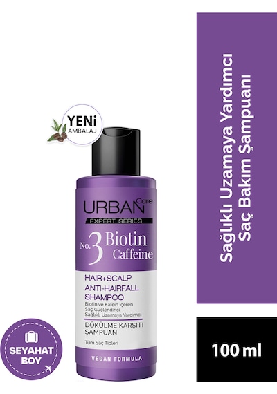 Expert Series Biotin & Caffeine Uzamaya Yardımcı Saç Bakım Şampuanı 100 Ml-vegan