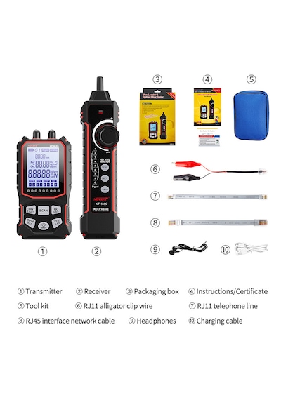 Noyafa Nf-918s Ağ Kablosu Test Cihazı Optik Güç Ölçer Ve Vfl