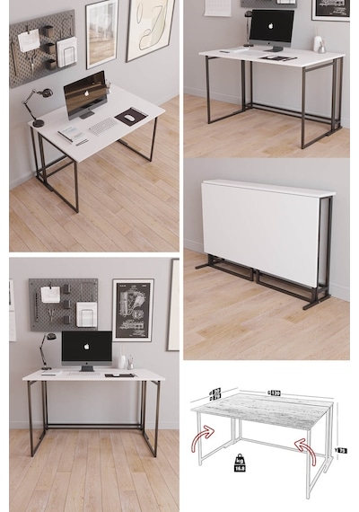 Fahrettinküçük Worklife Çalışma Masası Bilgisayar Masası Çizim Masa Katlanır