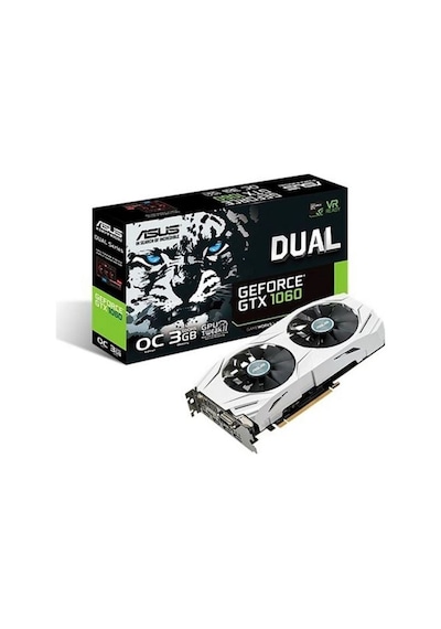 Asus NVIDIA GeForce GTX 1060 OC DUAL-GTX1060-O3G 3 GB 192 Bit GDDR5 Ekran Kartı