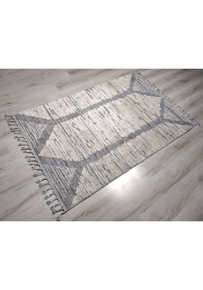 Eko Halı Sydney Sdy01 White Grey Modern Dokulu Halı 120X180 Cm