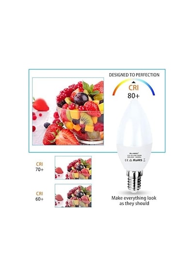 Alusso C37 E14 6w Led Mum Ampul - 50w Muadili İnce Duy Buji Led Ampul