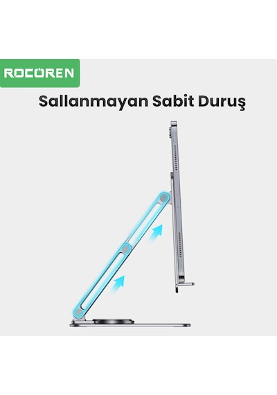 Rocoren 360 Döner Mekanizmalı Katlanabilir Alüminyum Telefon Standı