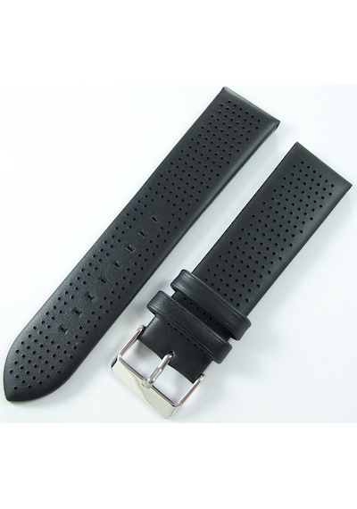 Bizon Siyah 22mm Deri Saat Kordonu Kayışı 1. Kalite Armani Model